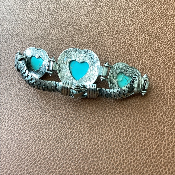 Heart-Shaped Turquoise Bracelet - Picture 2 of 5